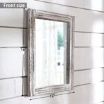 AAZZKANG Wall Mirror with Wood Framed Rustic Mirrors for Wall Rectangle Decorati... - Image 3