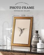 VIYYIEA Vintage Gold Framed Wall Art for Living Room, Birds Canvas Prints Home D... - Image 3