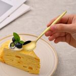 5.1 Inch Coffee & Tea Spoon,6 Pieces Gold Stainless Steel Teaspoon,Mini Spoons F... - Image 7