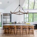 L45'' Rustic Farmhouse Square Wood Chandeliers 6-Light Unique Rectangular Candle... - Image 7