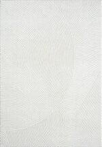 Abani Neutral Cream Area Rug 4' x 6' | White Luxury Zen Carpet | Minimalist Ivor... - Image 4