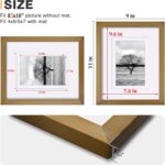 Egofine 8x10 Picture Frames 4 Pack, for Pictures 4x6 or 5x7 with Mat Made of Sol... - Image 4