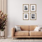 Egofine 8x10 Picture Frames 4 Pack, for Pictures 4x6 or 5x7 with Mat Made of Sol... - Image 8