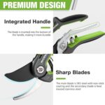 WORKPRO Garden Pruning Shears 2 Pack, 8" Bypass Pruning Shears and 6.25" Straigh... - Image 3