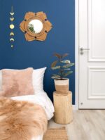 Mkono Moon Phase Wall Hanging Metal Boho Home Decor Vertical Chic Moon Garland f... - Image 4