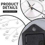 FILLOVE 19.7 Inch Large Decorative Wall Clock for Living Room Decor, Non-Ticking... - Image 3