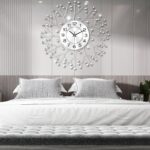 FILLOVE 19.7 Inch Large Decorative Wall Clock for Living Room Decor, Non-Ticking... - Image 4