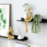 Prettidecor Gold Home Decor Thinker Statue Accents, Set of 3 Thinker Sculptures ... - Image 6
