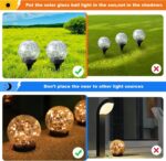 MLKNK Solar Globe Lights Outdoor Waterproof-Solar Balls-Solar Garden Lights-Orbs... - Image 6