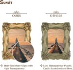Sunlit Vintage Picture Frame 4x6 Inch, Luxury Antique Photo Frames with Glass Fr... - Image 4