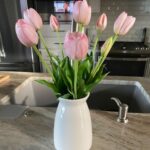 hjn White Flower Vase- Ceramic Vase for Decor, White vase for Flowers, Modern Va... - Image 4