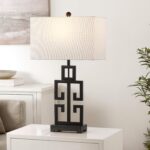 SAFAVIEH Lighting Collection – Greek Key Table Lamp Set of 2 – Oil-Rubbed Bronze... - Image 3