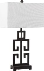 SAFAVIEH Lighting Collection – Greek Key Table Lamp Set of 2 – Oil-Rubbed Bronze... - Image 7