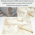 100% Natural Marble Serving Tray Luxury Marble Storage Tray for Home Decor Stone... - Image 5
