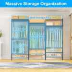 Ulif E13C Heavy Duty Closet Organizer System，Freestanding Clothing Racks for Han... - Image 4