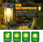 Barleit Solar Lights Outdoor 8 Pack, Solar Pathway Lights, Solar Lights Outdoor ... - Image 5