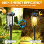 Barleit Solar Lights Outdoor 8 Pack, Solar Pathway Lights, Solar Lights Outdoor ... - Image 6