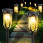 Barleit Solar Lights Outdoor 8 Pack, Solar Pathway Lights, Solar Lights Outdoor ... - Image 8