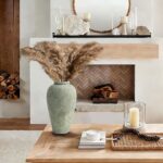 Ceramic Flower Vase Home Decor - 9.2 inch Large Farmhouse Table Vases, Rustic De... - Image 3