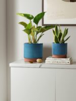 LE TAUCI Ceramic Pots for Plants, 8+6.7+5.5 Inch Plant Pots Indoor, Flower Pot w... - Image 3