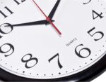 Bernhard Products Black Wall Clock Silent Non Ticking 10 Inch Quality Quartz Bat... - Image 3