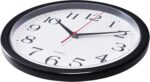 Bernhard Products Black Wall Clock Silent Non Ticking 10 Inch Quality Quartz Bat... - Image 4