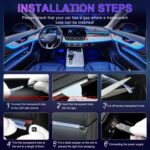 LivTee Smart LED Car Lights Interior with USB Port, LED Strip Fiber Optic Ambien... - Image 6