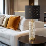 Oneach 27.75" Modern Table Lamps Set of 2, Gold Bedside Lamp with Crystal Nightl... - Image 3