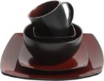 Gibson Elite Soho Lounge Square Reactive Glaze Stoneware Dinnerware Set, Service... - Image 5