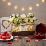 Mkono Mason Jar Lights Centerpiece Table Decor for Dining Room Farmhouse Wood Tr... - Image 5