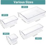 WOWBOX 25 PCS Clear Plastic Drawer Organizer Set, 4 Sizes Desk Drawer Divider Or... - Image 3