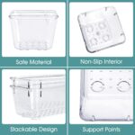 WOWBOX 25 PCS Clear Plastic Drawer Organizer Set, 4 Sizes Desk Drawer Divider Or... - Image 4