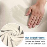H.VERSAILTEX Modern Velvet Plush 4 Piece High Stretch Sofa Slipcover Furniture P... - Image 4