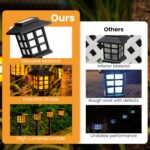 GIGALUMI Solar Lights for Outside,16 Pack Flickering Flame LED Solar Outdoor Lig... - Image 4