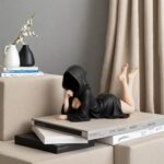 New Mysterious Robe Statue, Bookshelf Decoration Resin Statue Elegant Queen Char... - Image 4