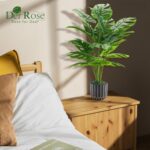 Der Rose 28'' Fake Plants Tall Artificial Monstera Faux Plants Indoor Outdoor Tr... - Image 3