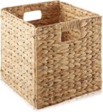 Casafield 10.5" x 10.5" Water Hyacinth Storage Baskets, Natural - Set of 6 Colla... - Image 4