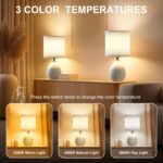 Dawnwake 18.5" Table Lamps Set of 2 for Living Room Bedroom, Bedside Lamps for N... - Image 4