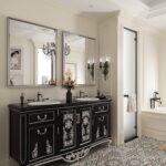 Silver Bathroom Mirror, 30x36 Inch Beveled Silver Vanity Mirror for Bathroom Wal... - Image 6
