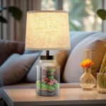 GyroVu Table Lamp Set, Fillable Table Lamp with Clear Glass Nightstand Lamp Set ... - Image 3