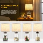 GyroVu Table Lamp Set, Fillable Table Lamp with Clear Glass Nightstand Lamp Set ... - Image 4