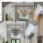 Modern Crystal Chandelier Lighting Hall Grand Living Room Stairway Chandeliers P... - Image 7