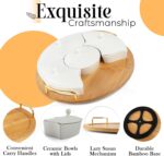 Chip and Dip Serving Set, 13.5" Serving Platters and Trays, Appetizer Serving Tr... - Image 6