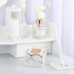 Luxspire Cotton Swab Storage Box with Lid, Q-Tip Swab Holder Cotton Ball Caniste... - Image 5