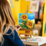 GLASSWINDS 12 Pcs Pre Drawn Canvas to Paint for Adults, 8 x 8 Inch Sip and Paint... - Image 6