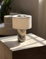 BSOD Marble Table Lamp, Natural Stone Lamps Collection - 10 inch Modern Luxury D... - Image 3