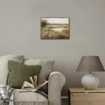RETRART Vintage Farmhouse Canvas Wall Art - Wildflower Field Landscape Painting,... - Image 3