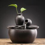 Ceramic Tabletop Fountain for Indoor and Home Decoration Table Desk Office Patio... - Image 2
