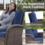 Belord Patio Wicker Chairs Swivel Rocker - Outdoor Swivel Rocking Chairs Set of ... - Image 5