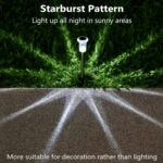 DenicMic Solar Lights Outdoor 10 Pack Waterproof 6000K Cold White LED Stainless ... - Image 5